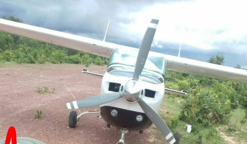 Aeronave era usada para transporte de cocaína