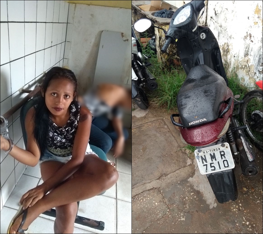 Mulher é presa com motocicleta roubada em Timon