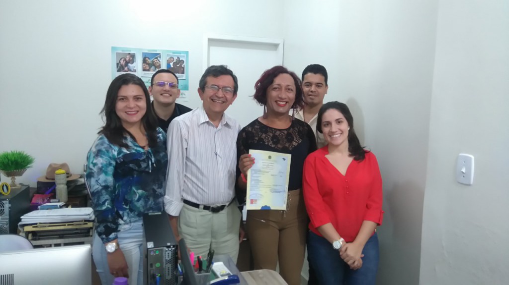 Jessyka Rodrigues, Dr. Marcos Siqueira e equipe da 2ª Defensoria Regional de Parnaíba.