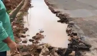 Trecho da obra do Residencial Rodoviário