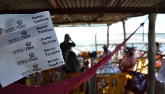Pulseiras de identificação estão sendo distribuídas nas praias.