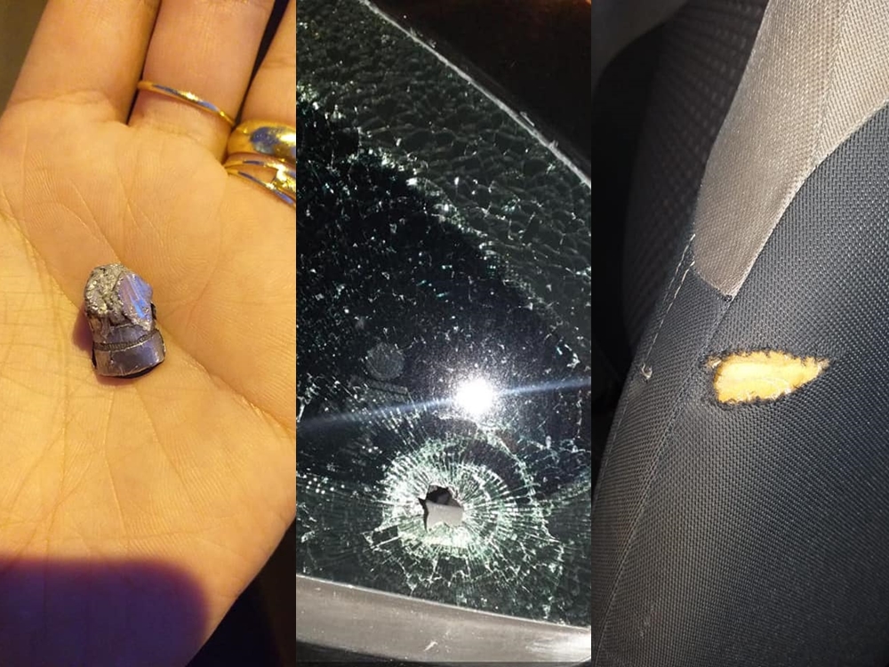 Um veículo de reportagem da TV Tropical foi alvo de disparos de arma de fogo.