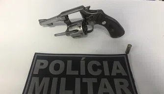 Arma apreendida pela polícia Militar