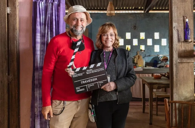 Gloria Perez e diretor artístico Mauro Mendonça Filho