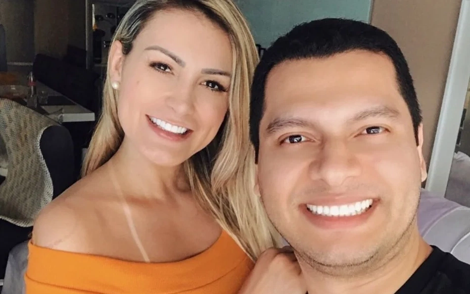 Andressa Urach e o ex-marido Thiago Lopes.