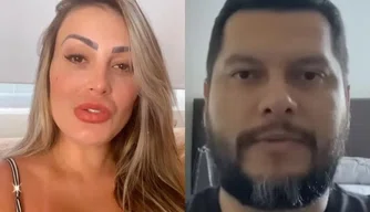 Andressa Urach e ex-marido Thiago Lopes