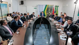 Rafael Fonteles recebe visita de investidores chineses. Rafael Fonteles recebe visita de investidores chineses.