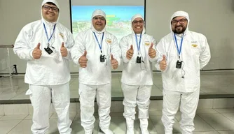 Rafael Fonteles durante visita no Grupo Tomazini