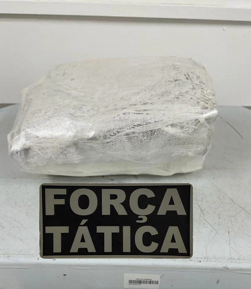 Droga apreendida com casal na cidade de Pimenteiras