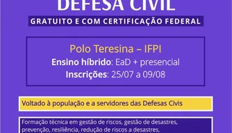 Curso Técnico em Defesa Civil
