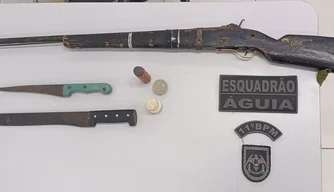 Homem é preso com porte ilegal de arma