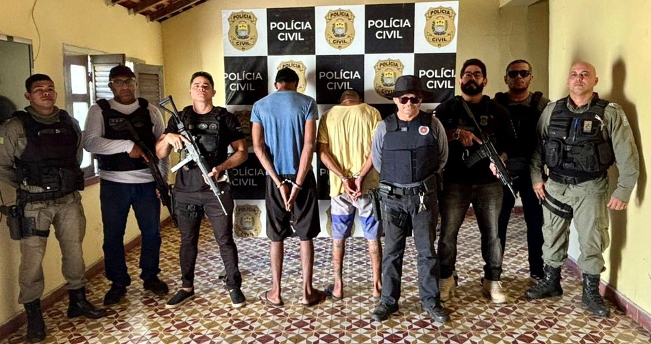 Polícia Civil prende dupla por homicídio qualificado em Barras.
