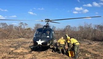 Força-tarefa controla incêndios