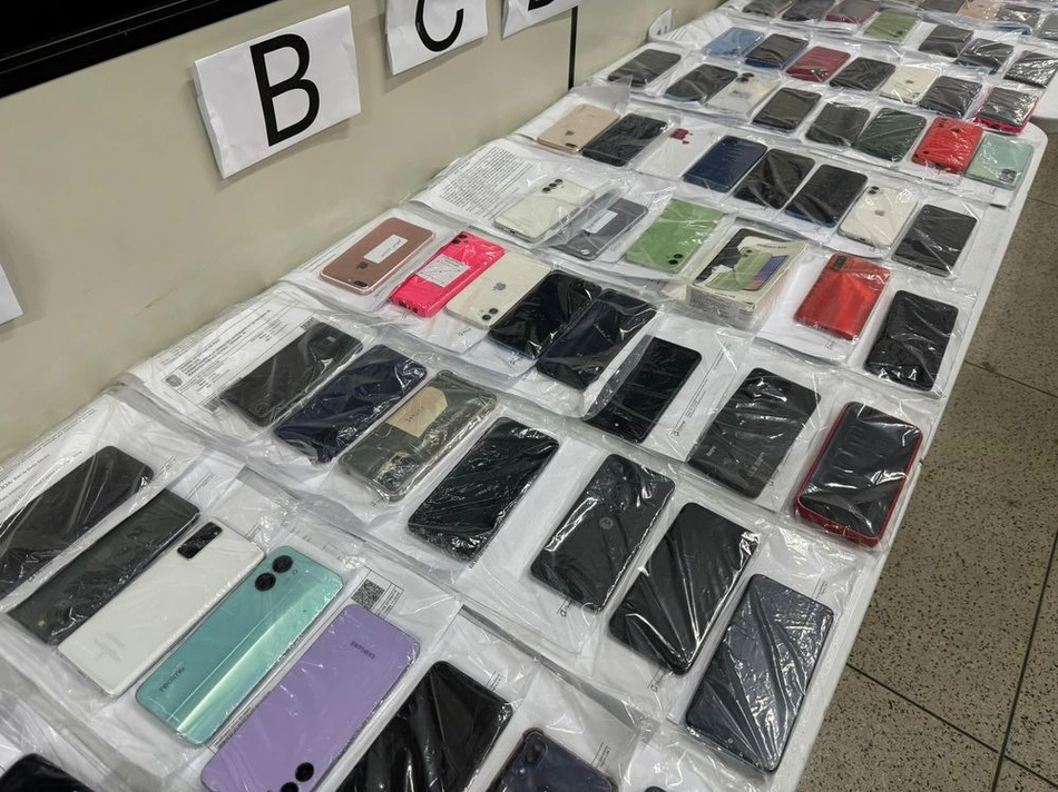 Queda de 51% na taxa de roubos de celulares.
