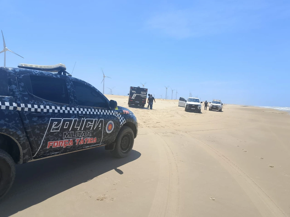 Corpo foi encontrado com rosto desfigurado em praia