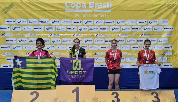 Atletas piauienses conquistam quatro medalhas na Copa do Brasil de Tênis de Mesa