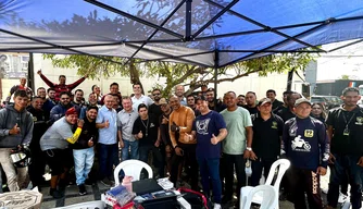 Encontro com motoboys e entregadores de delivery em Teresina