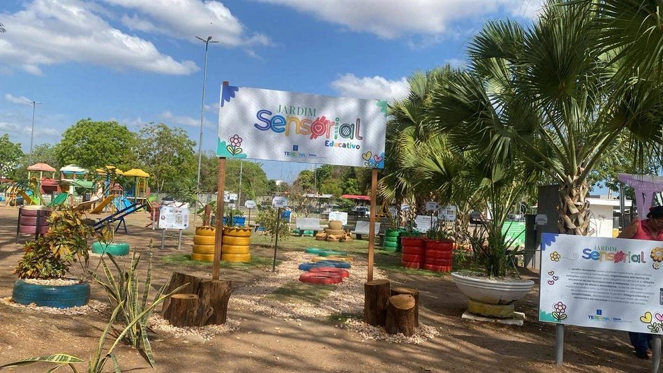 Jardim Sensorial no Parque da Cidadania de Teresina