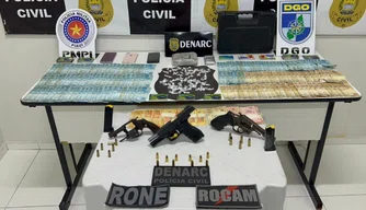 Material apreendido em operação