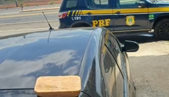 Apreensão de pasta base de cocaína e prisão de transportador