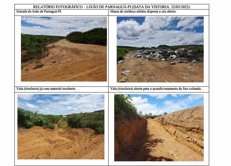 Registro fotográfico do lixão