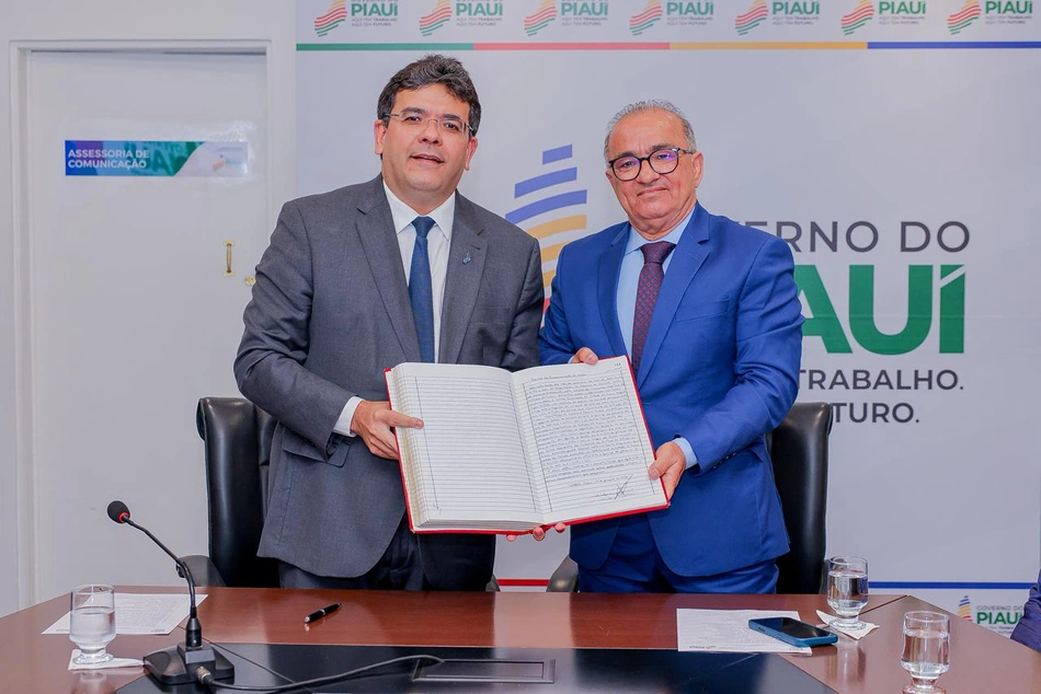 Rafael Fonteles e desembargador Aderson Nogueira
