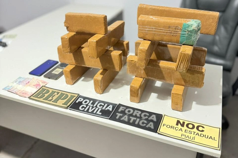 Materiais apreendidos