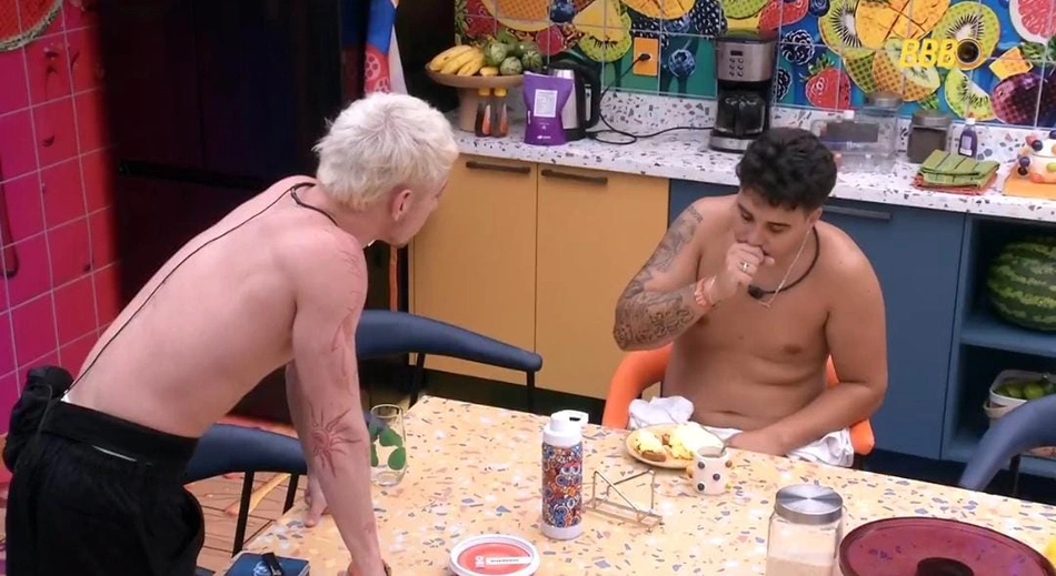 Juliano Floss e Pedro no BBB 26