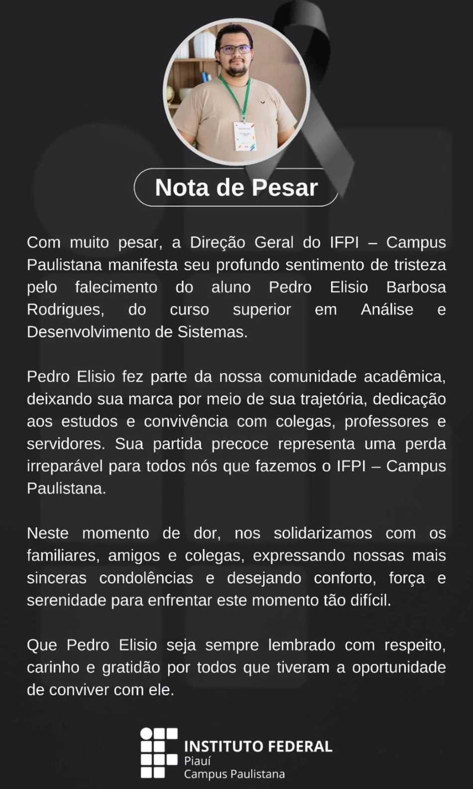 Nota de pesar
