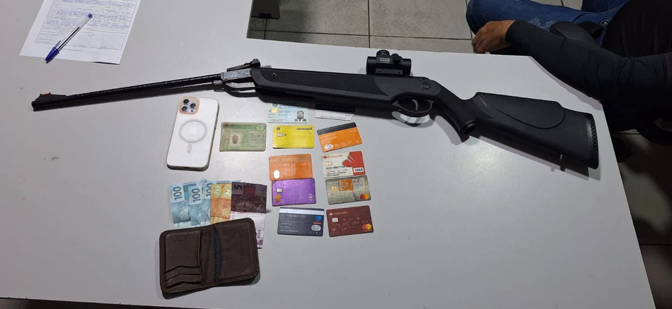 Materiais apreendidos