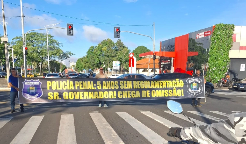Manifestação dos policiais penais