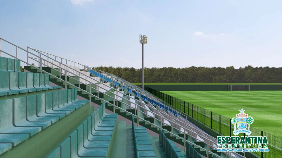 Prefeitura de Esperantina realiza construção do novo Estádio Municipal