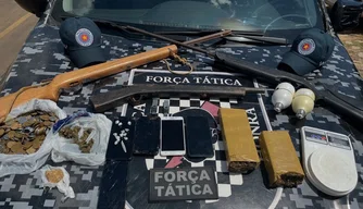 PM prende dois suspeitos de tráfico de drogas em São Raimundo Nonato
