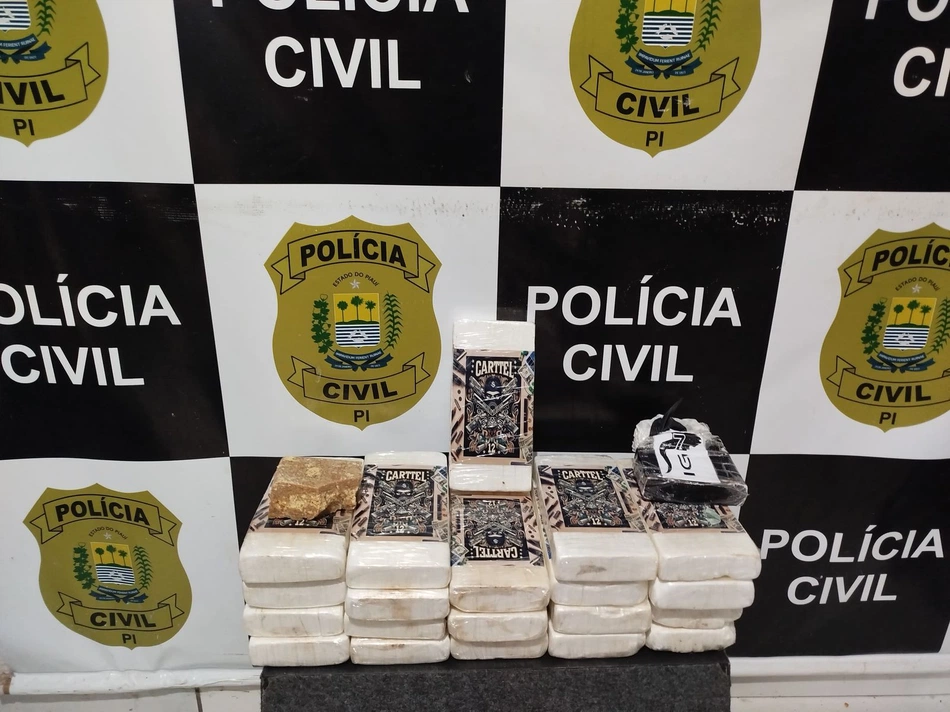 Materiais apreendidos