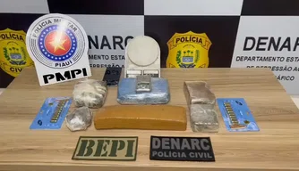 Materiais apreendidos