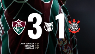 Fluminense chega a vice-liderança do Brasileirão após vencer o Corinthians por 3 a 1