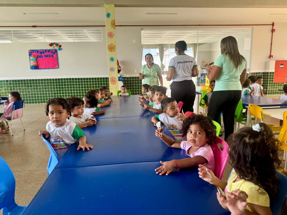 Alunos da Creche Anna Kerolayne