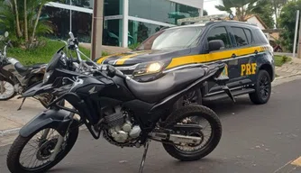 Motocicleta recuperada em Pedro II