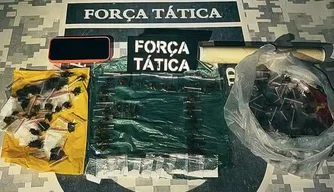 Materiais apreendidos