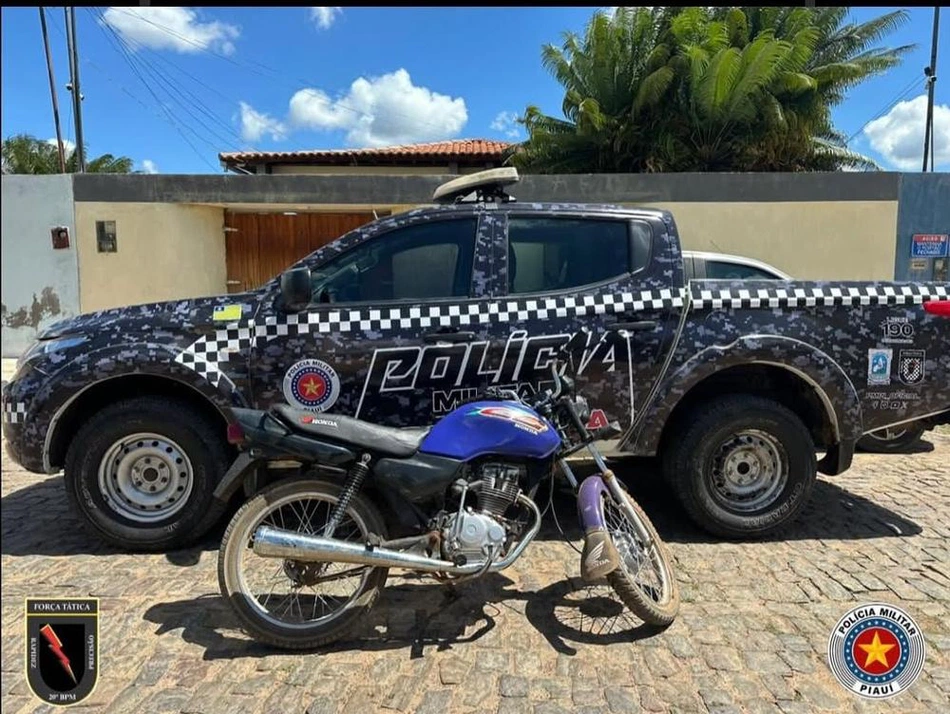 Veículo apreendido durante ação em Paulistana