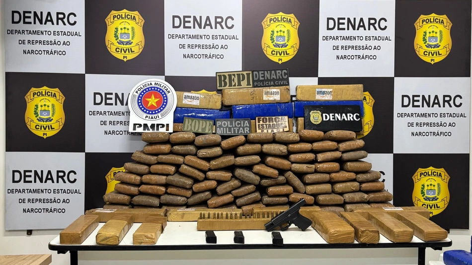 Droga apreendida durante operação no Maranhão