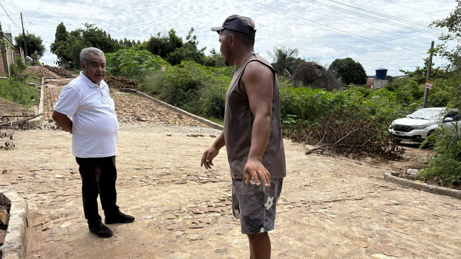 Prefeitura de Esperantina acelera pavimentação e transforma ruas do bairro Novo Milênio