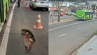 Acidente na Avenida Miguel Rosa