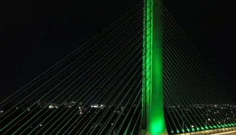 Ponte Estaiada passa por revitalização luminotécnica em Teresina