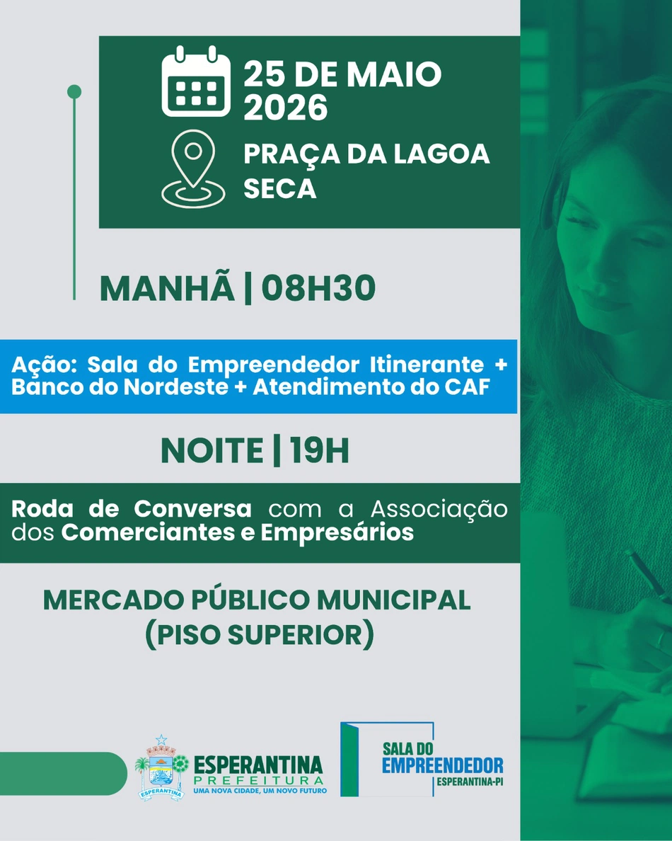 Prefeitura de Esperantina realiza a  Semana do MEI 2026  com foco no fortalecimento do empreendedorismo