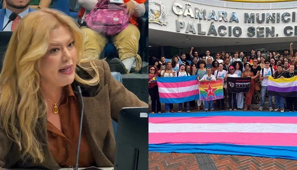 “Cosplay de Erika Hilton”, diz Samantha Cavalca sobre manifestantes na Câmara