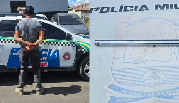 Suspeito de agredir companheira com barra de ferro é preso em Pio IX