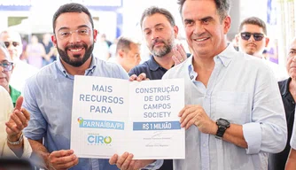 Ciro Nogueira garante R$ 4,8 milhões e garante pavimentação de várias ruas em Parnaíba