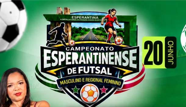 Ginásio Nogueirão recebe finais do Campeonato Esperantinense de Futsal neste sábado