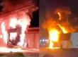Ônibus do transporte público pega fogo em Timon e mobiliza Corpo de Bombeiros